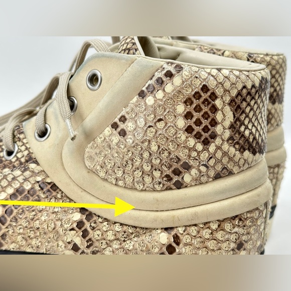 Louis Vuitton Sprinter High-top Sneaker - Python Leather Size 9.5 LV/ 11 USA - Picture 14 of 16